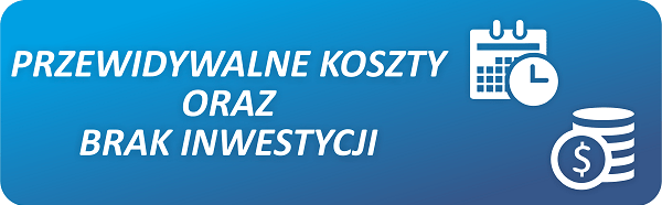 Przewidywalne koszty oraz brak inwestycji